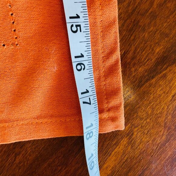 Nicole Miller Table Runner Harvest Orange Rectangle Fall Autumn Cotton 16"x78" - Picture 5 of 5